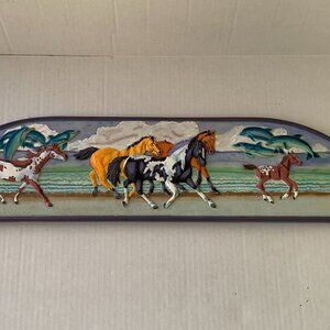 Kenyield 3D Horse Wall Plaque 26" x 6" Western Animal Dolphins 2026 Year Decor